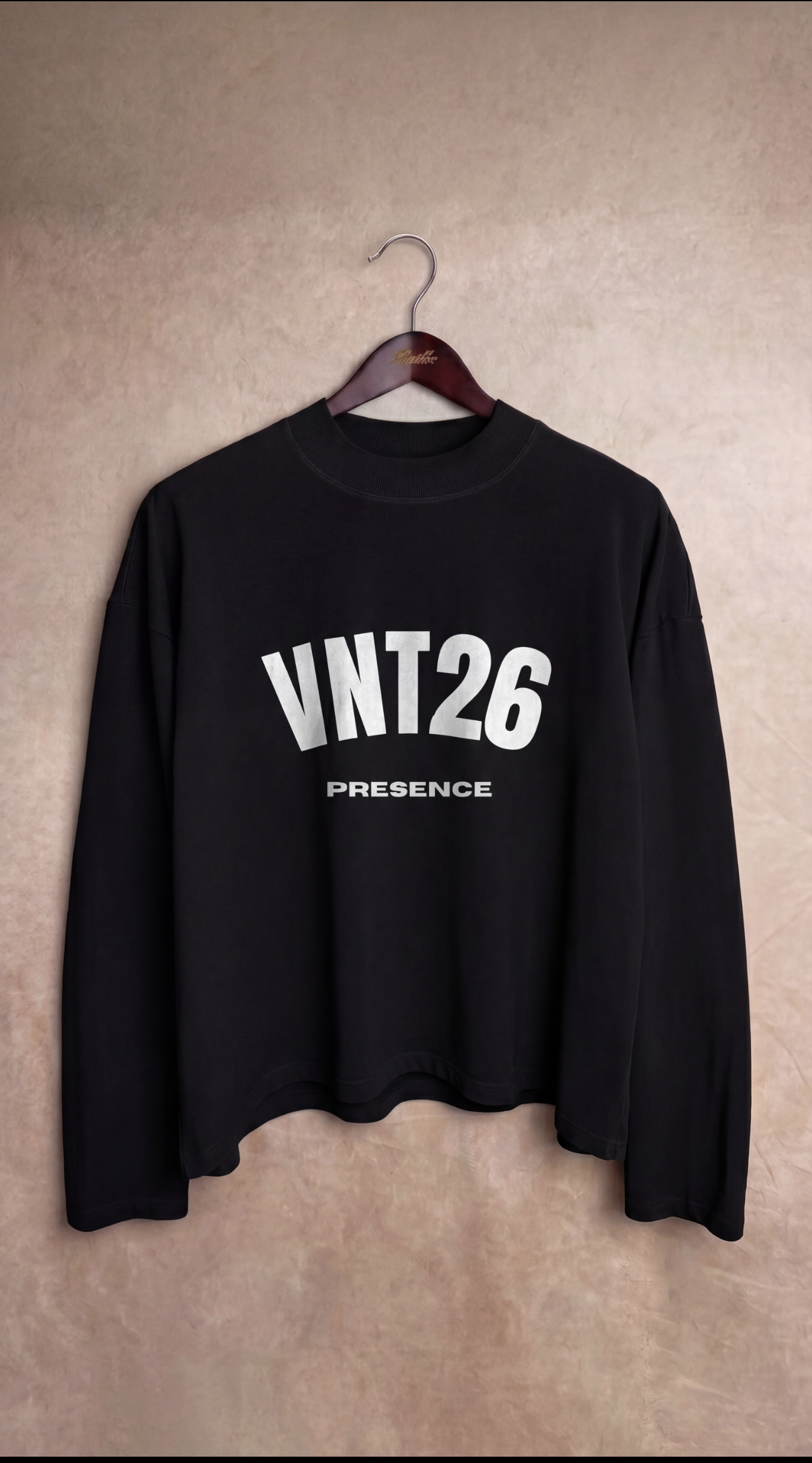 Black Long Sleeve Logo