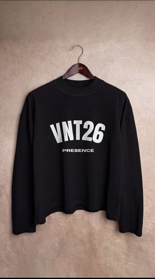 Black Long Sleeve Logo