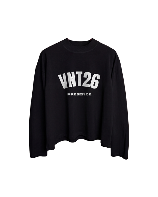 Black Long Sleeve Logo